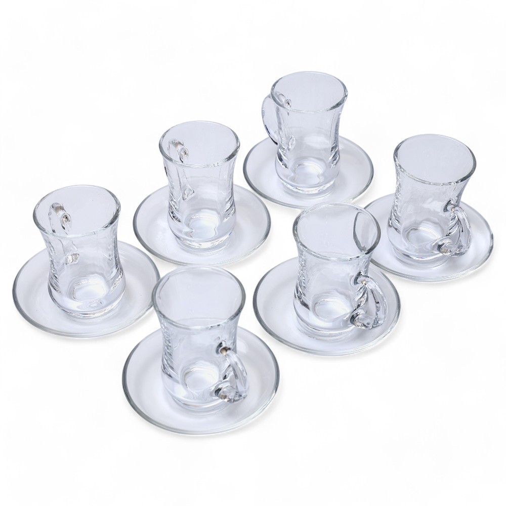 Чашка с блюдцем DB-132-7 прозрачный