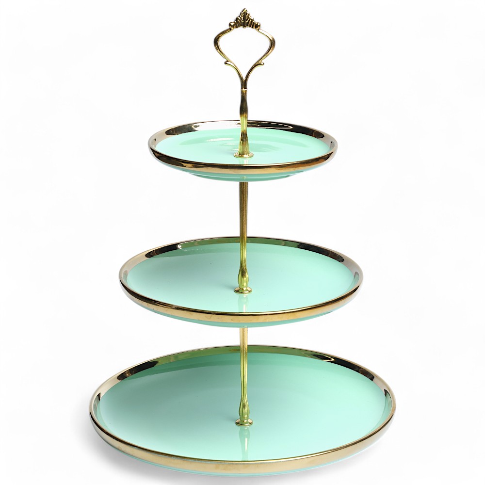 Этажерка керамическая 3 pcs Royal Home R-08 Ментоловый