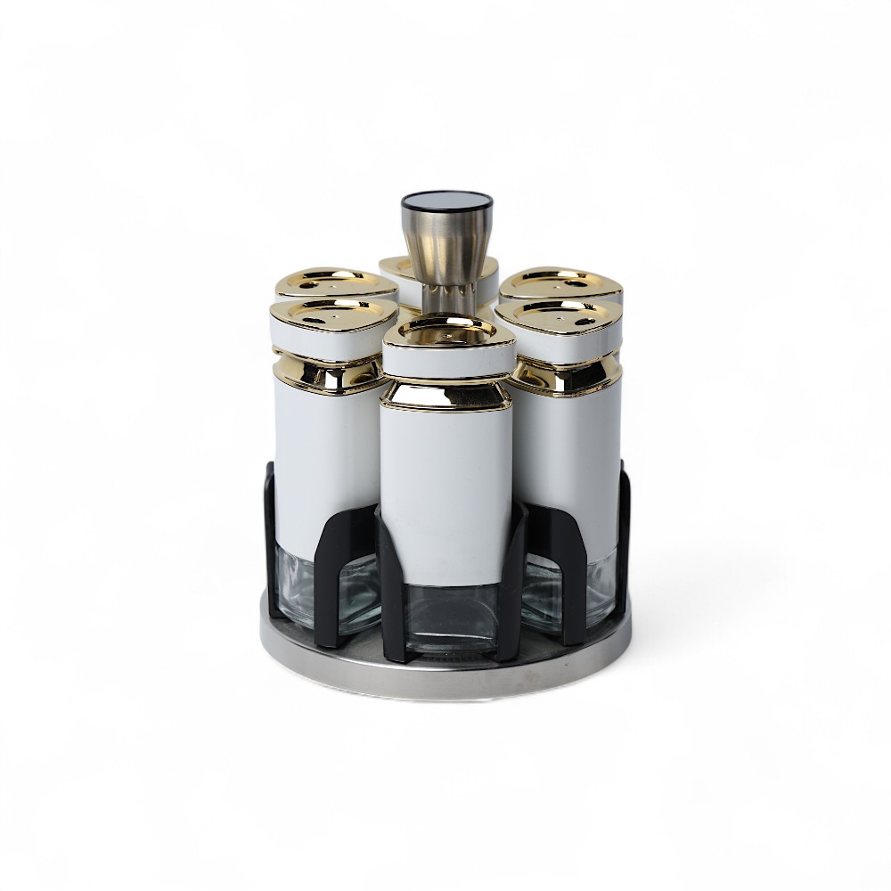 Набор банок стеклянный 6 pcs L1025FJ Классический DB-95-9 Черный