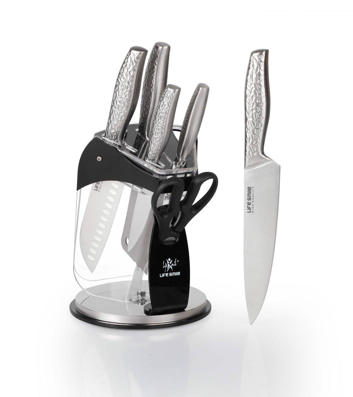 Набор ножей 7 pcs Life Smile стальной NSEL-11