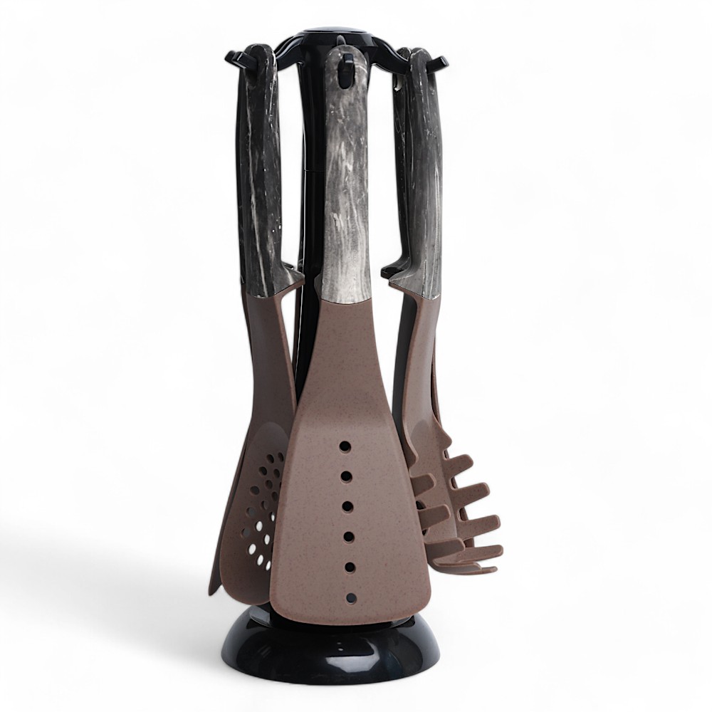 Набор половников силиконивая 6 pcs Черный TOOL-15