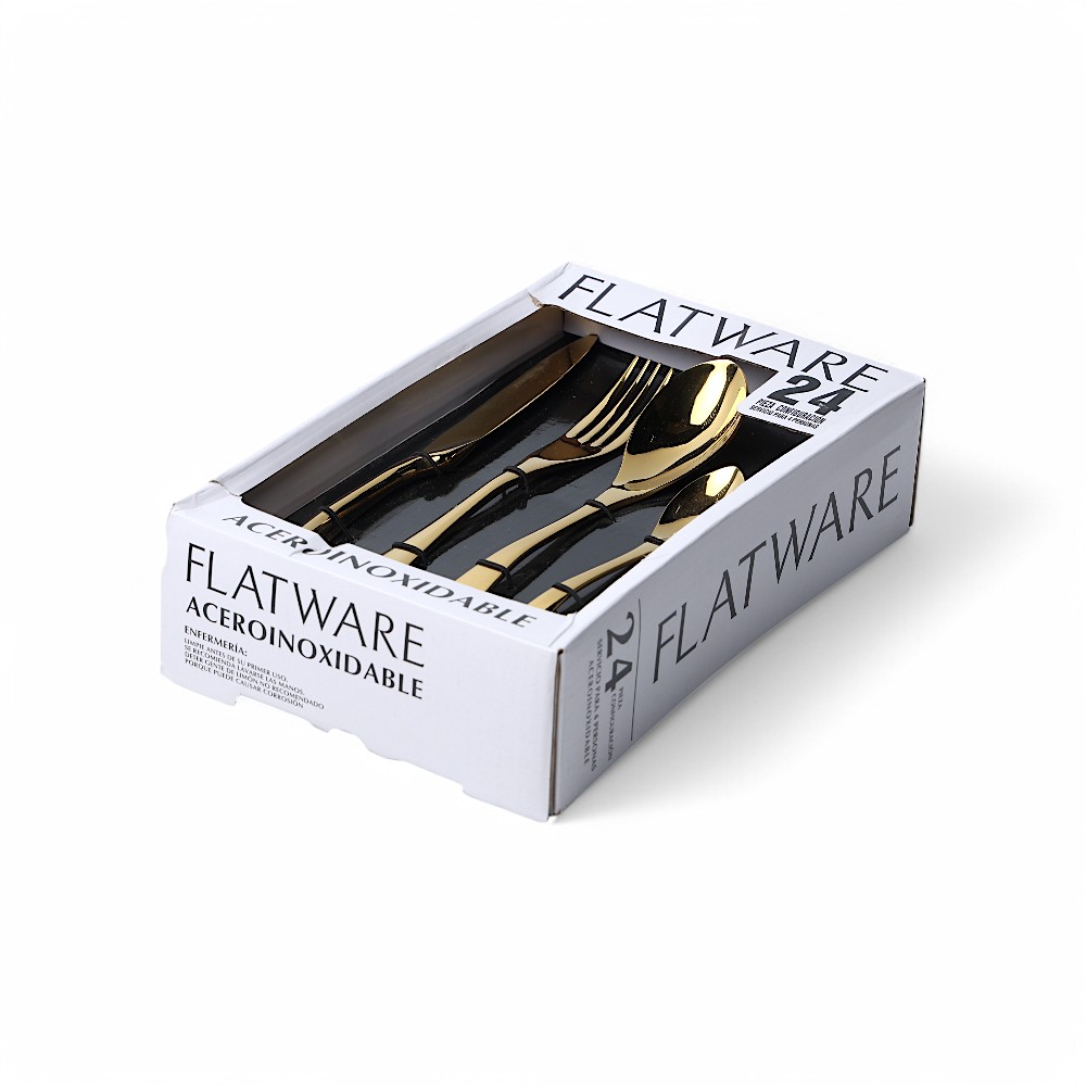 Набор столовых приборов 24 шт DB-3-56 Золотой