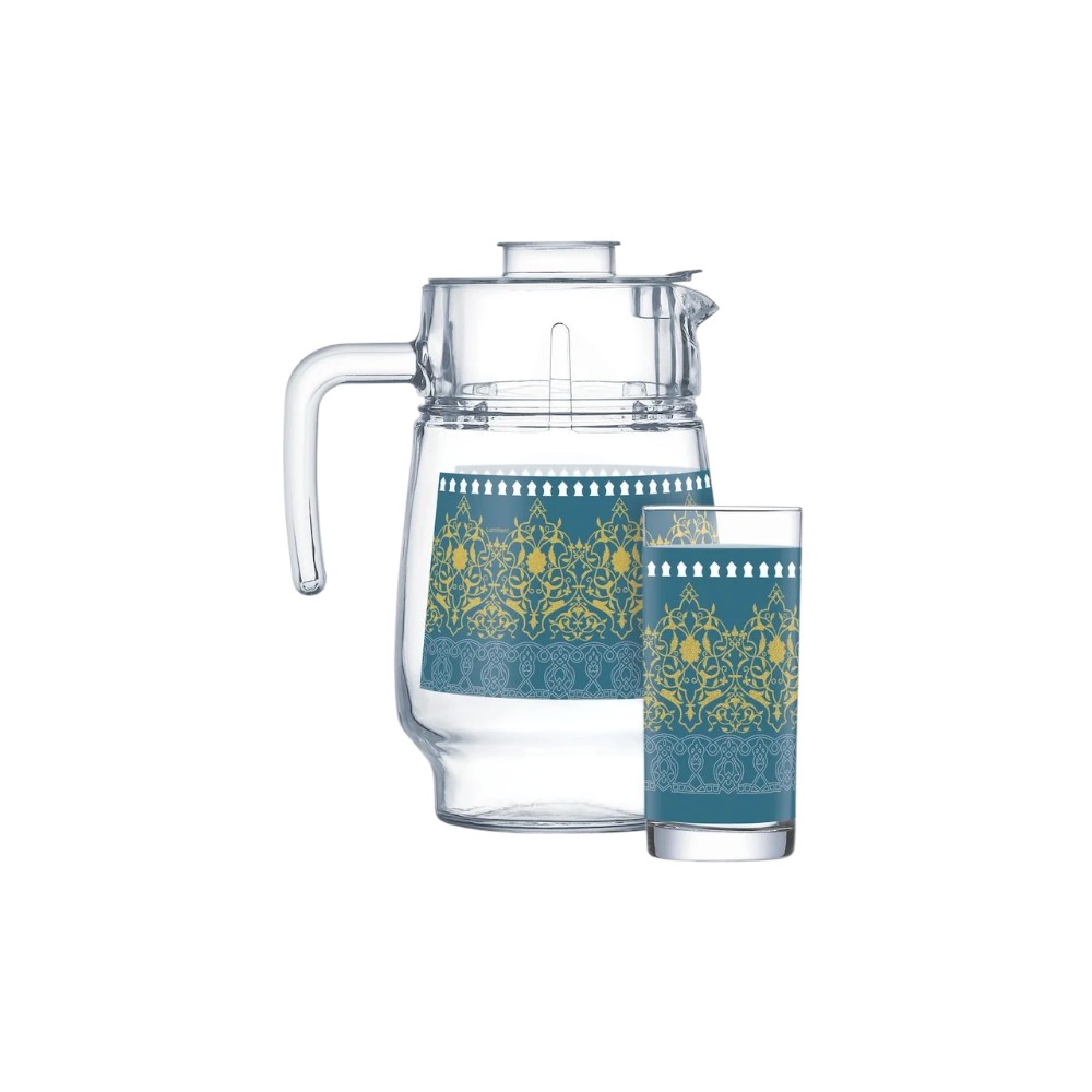 Набор для напитков LUMINARC "BAGATELLE TURQ AMSTE+TIVOLI" V2261 7пр 1х3