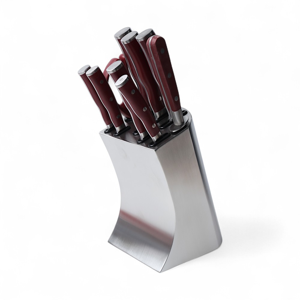 Набор ножей 9+1 Life smile NSEL-10