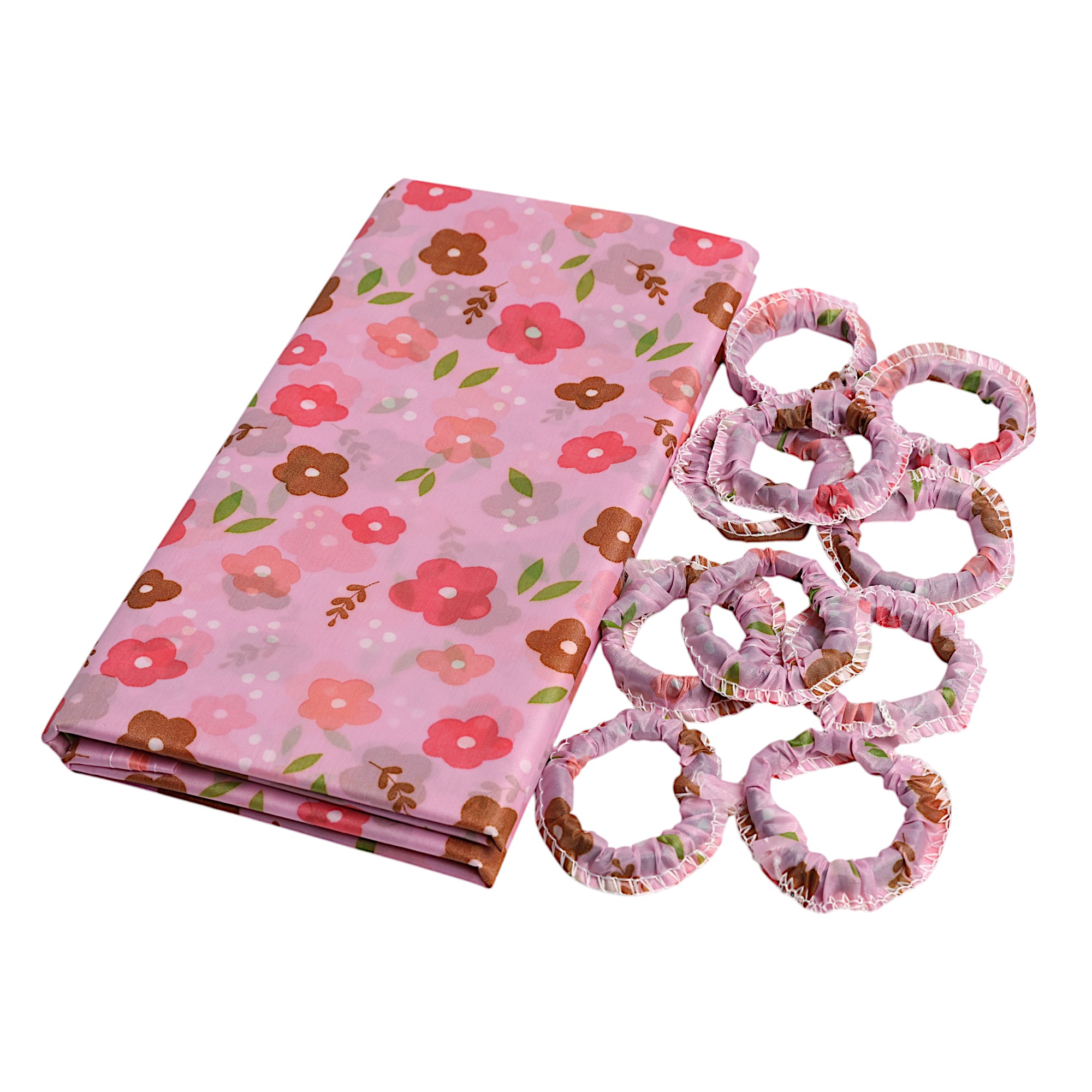 Шторы для ванной DB-63-10 розовый