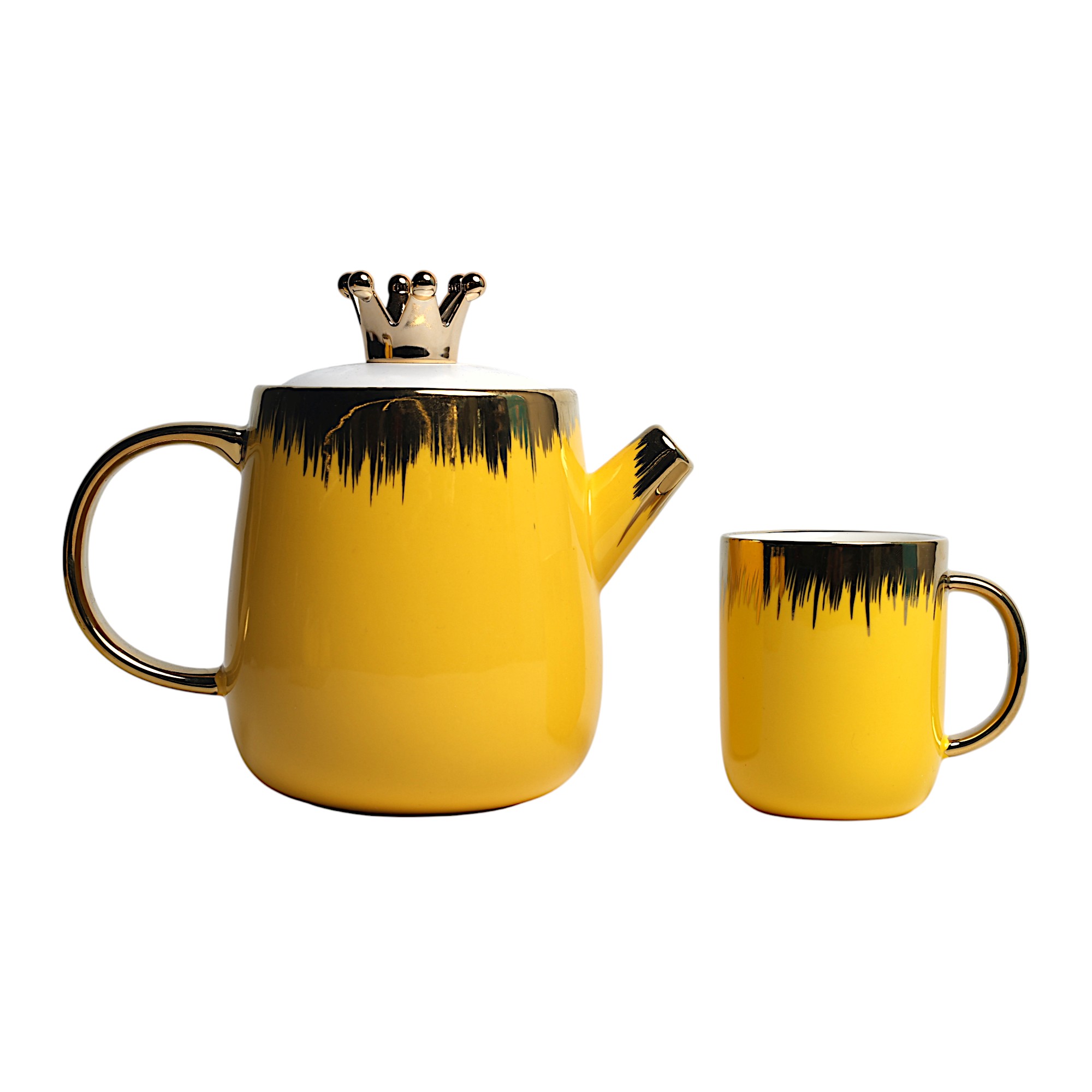 Чайный сервиз DB-74-60 желтый