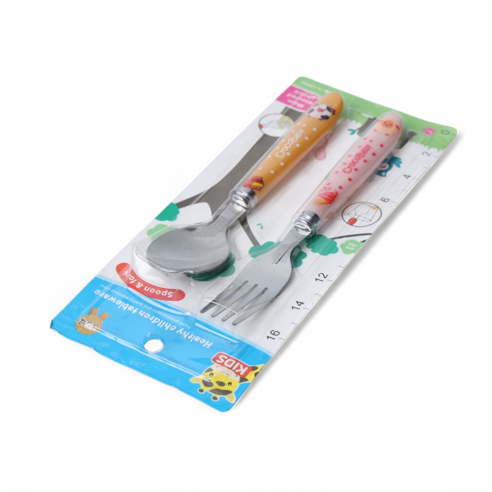 Ложка и вилка детская DB-5-61 Разноцветный