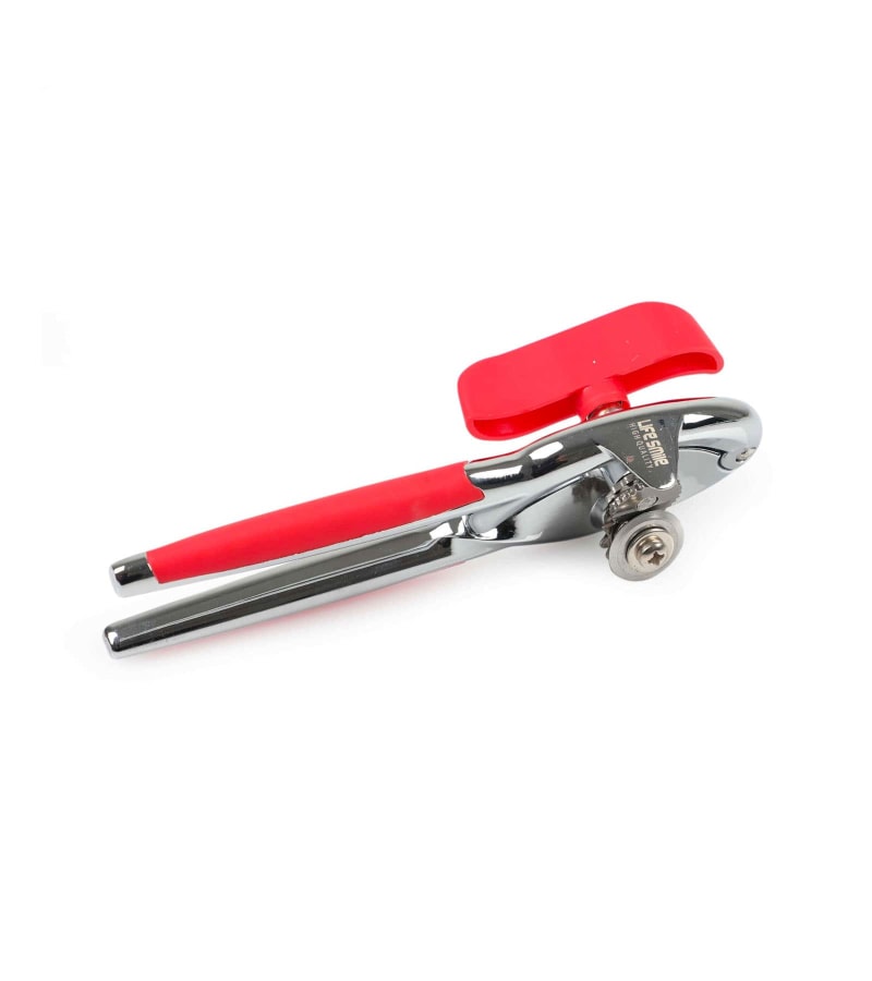 Открывалка консервных банок с красный силиконовый ручкой 16,2 см Life Smile TOOL-21