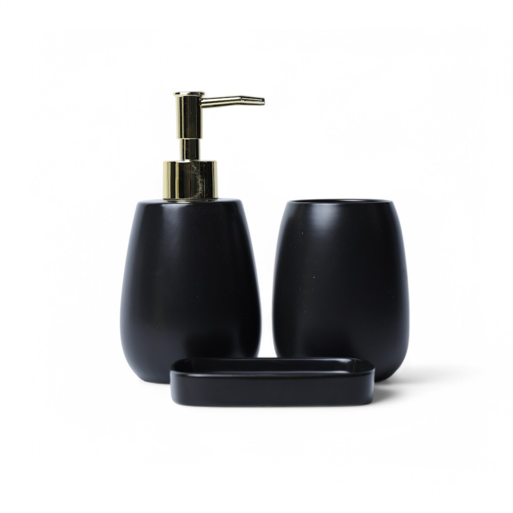 Ванный набор керамический XP-13-87 Черный