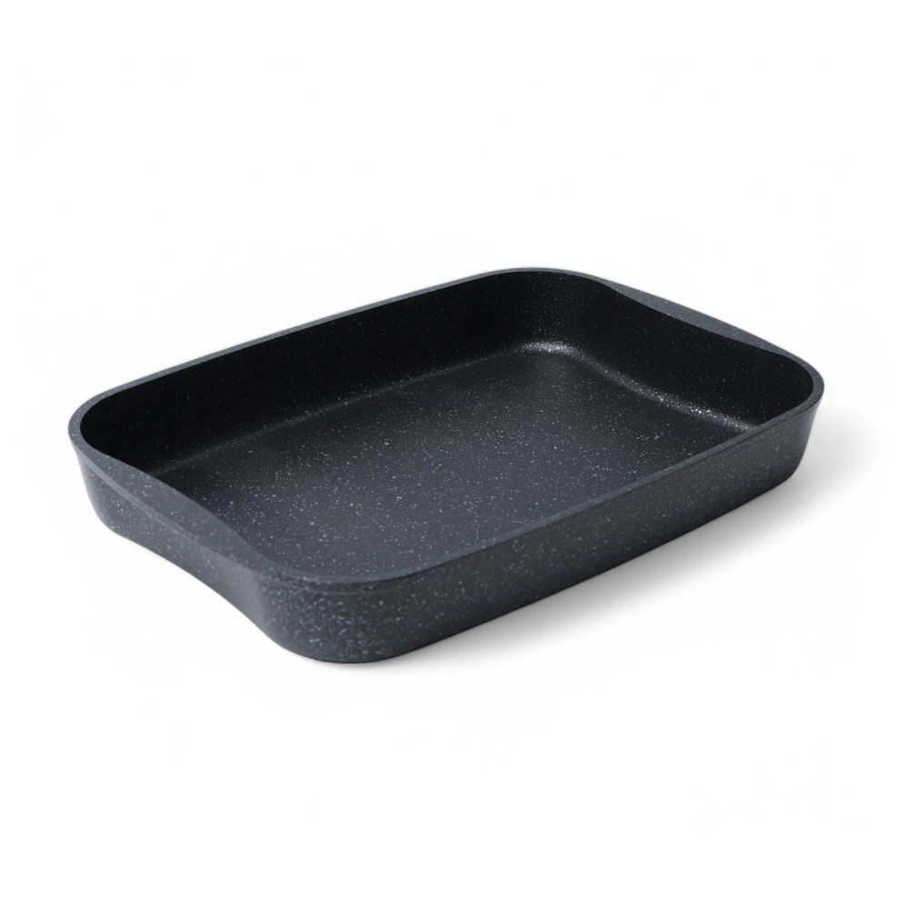 Противень 365*260*55мм АП (темный мрамор) пмт02а