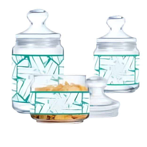 Банка LUMINARC ACKLEY BLUE 3 pcs V6752