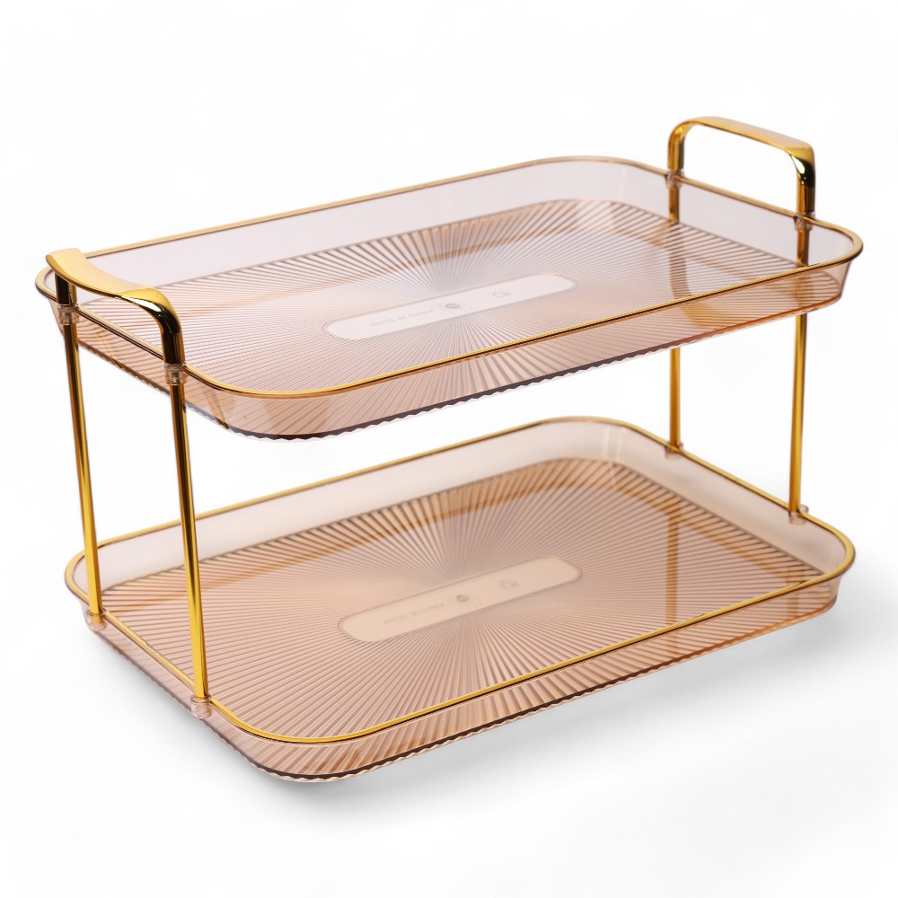 Органайзер акриловый двухэтажный 1881D2-M DB-152-91 Медовый