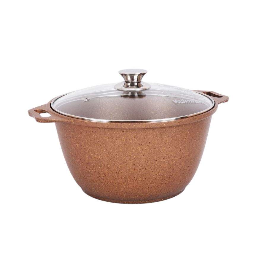 Кастрюля 4л со стеклянной крышкой,АП линия "Trendy style" (rose) к41tsr