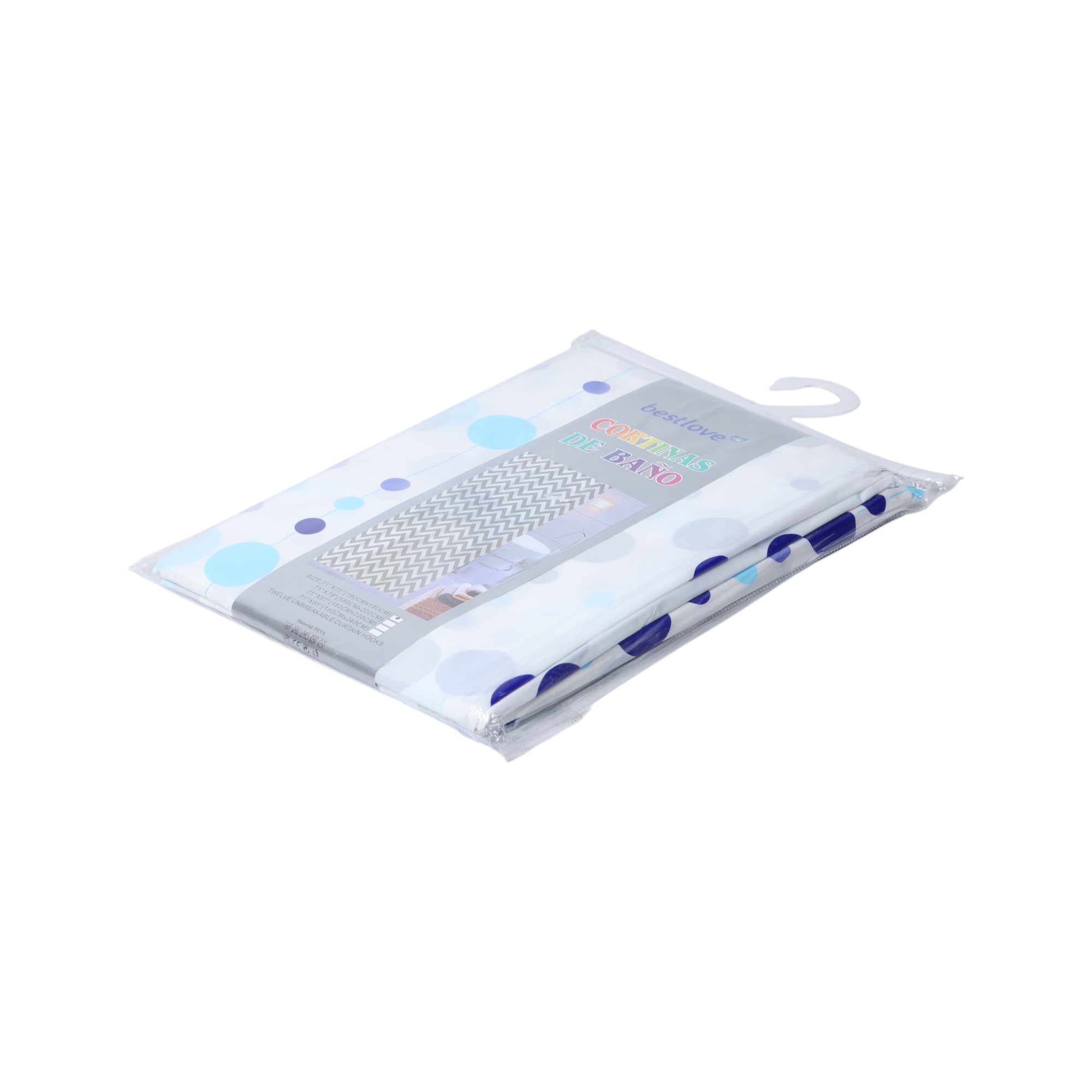 Шторы для ванной DB-63-9 синий