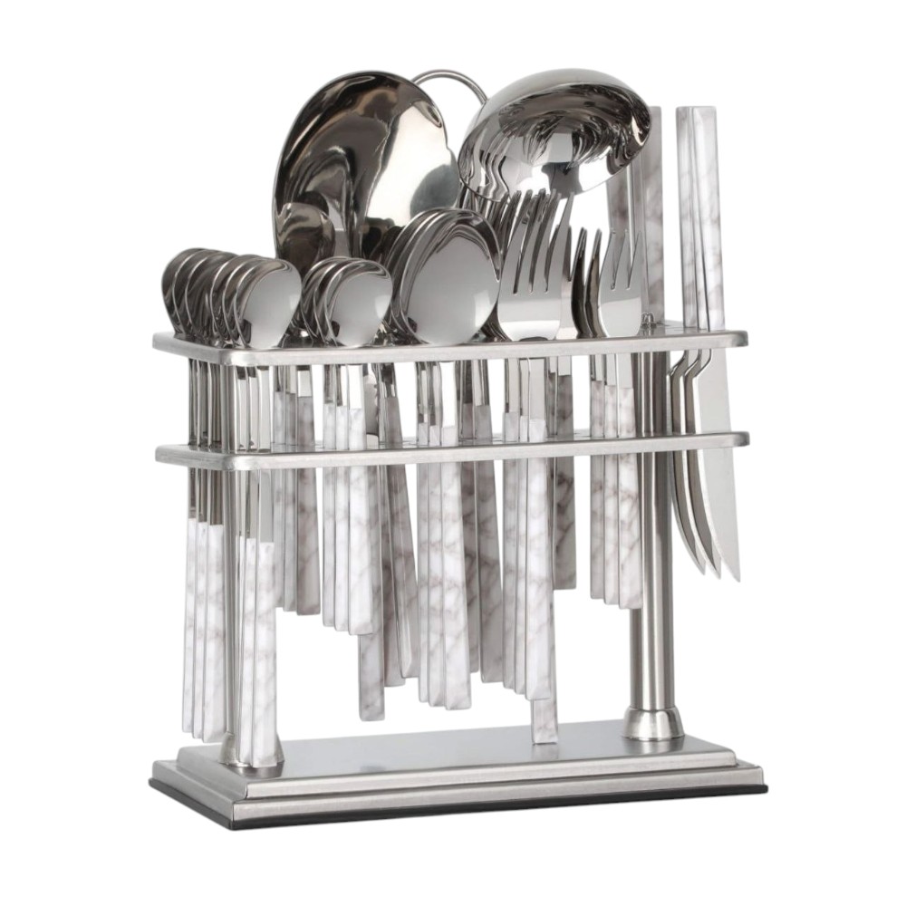 Набор ложек и вилок 38 pcs серебрянный CUT-38P-5