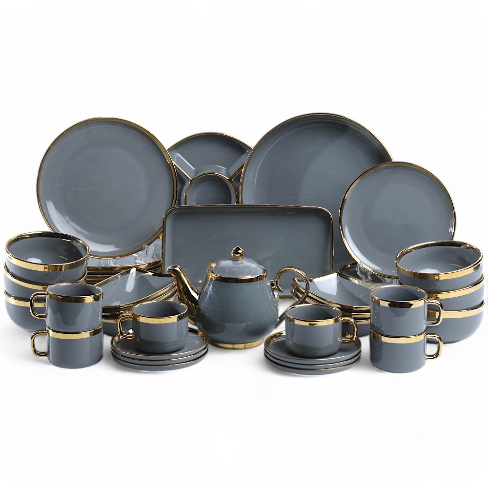 Набор посуды 40 pcs Royal Home PM-21 Серый