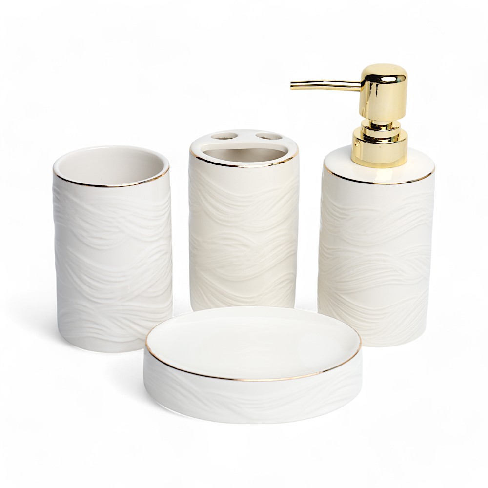 Ванный набор керамический 4 pcs HZ064 Белый