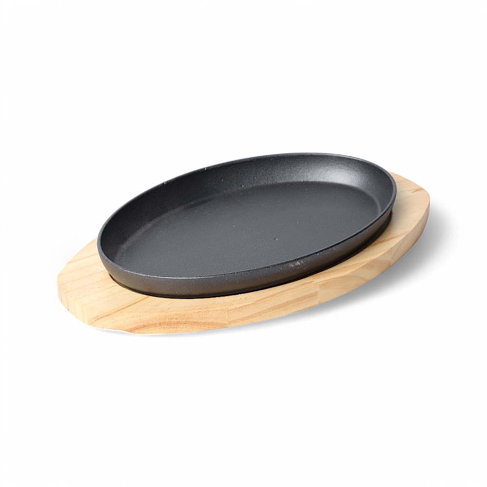 Блюдо чугунное 26*17 см GB-63-4 Черный