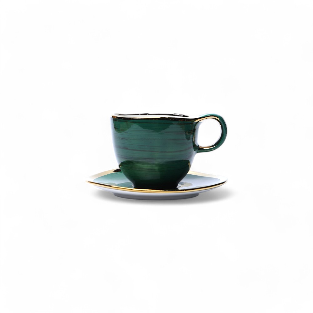 Чашка с блюдцем Danny Home DB-86-21 Зеленый