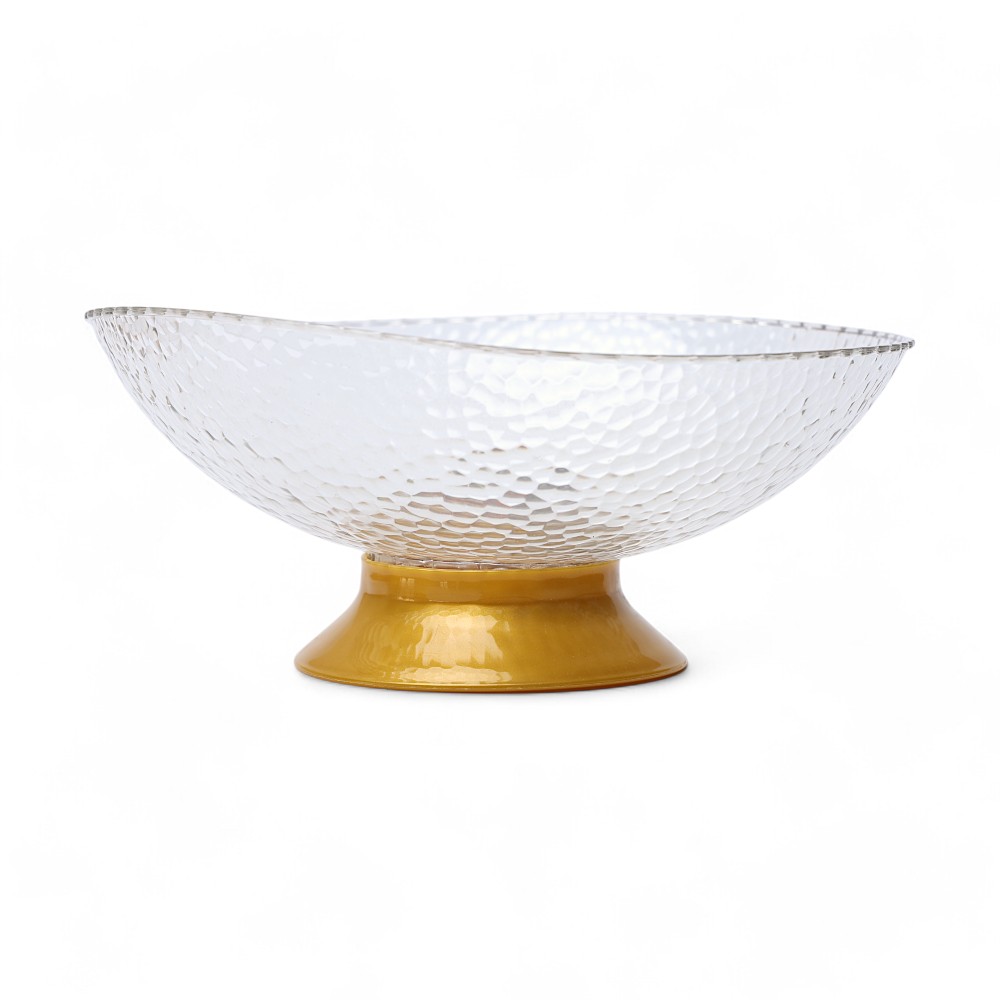 Ваза для фруктов пластиковая A9637-2 d=21 см DB-152-115 Прозрачный