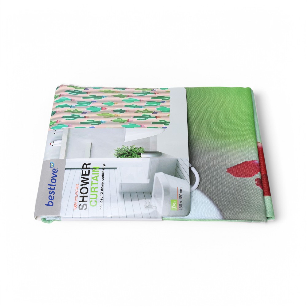 Шторы для ванной DB-63-24 зеленый