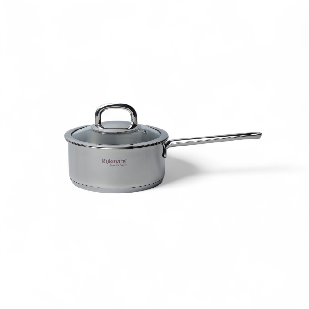 Ковш линии "SAFIA" 1,5л. Диаметр 16см, со стеклянной крышкой SF-LDL1516G