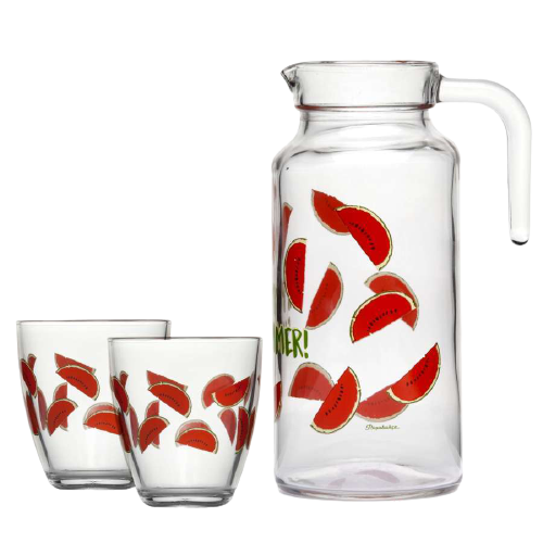 Набор графин PASABAHCE MELON АРБУЗ