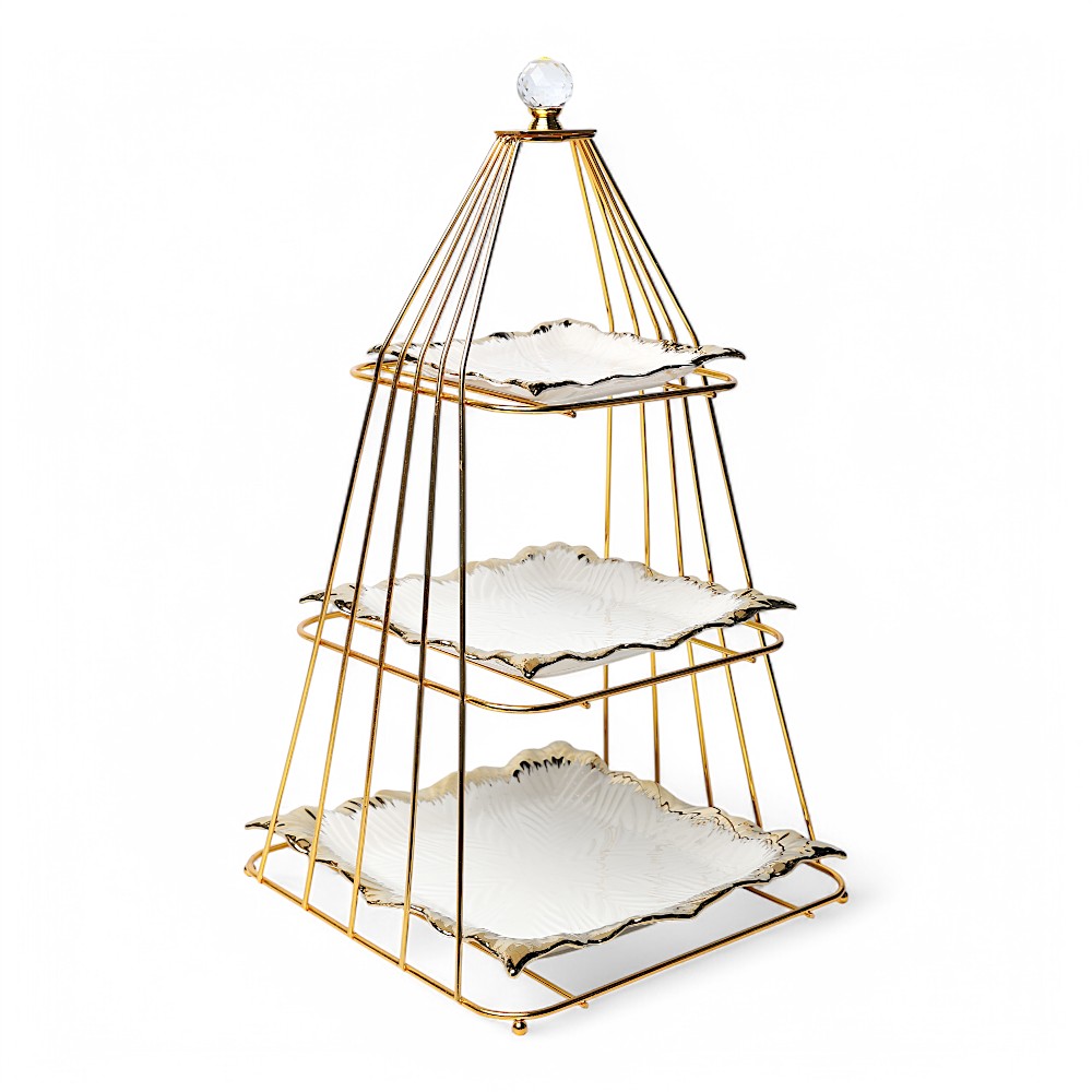 Этажерка керамическая Золотой DB-74-167