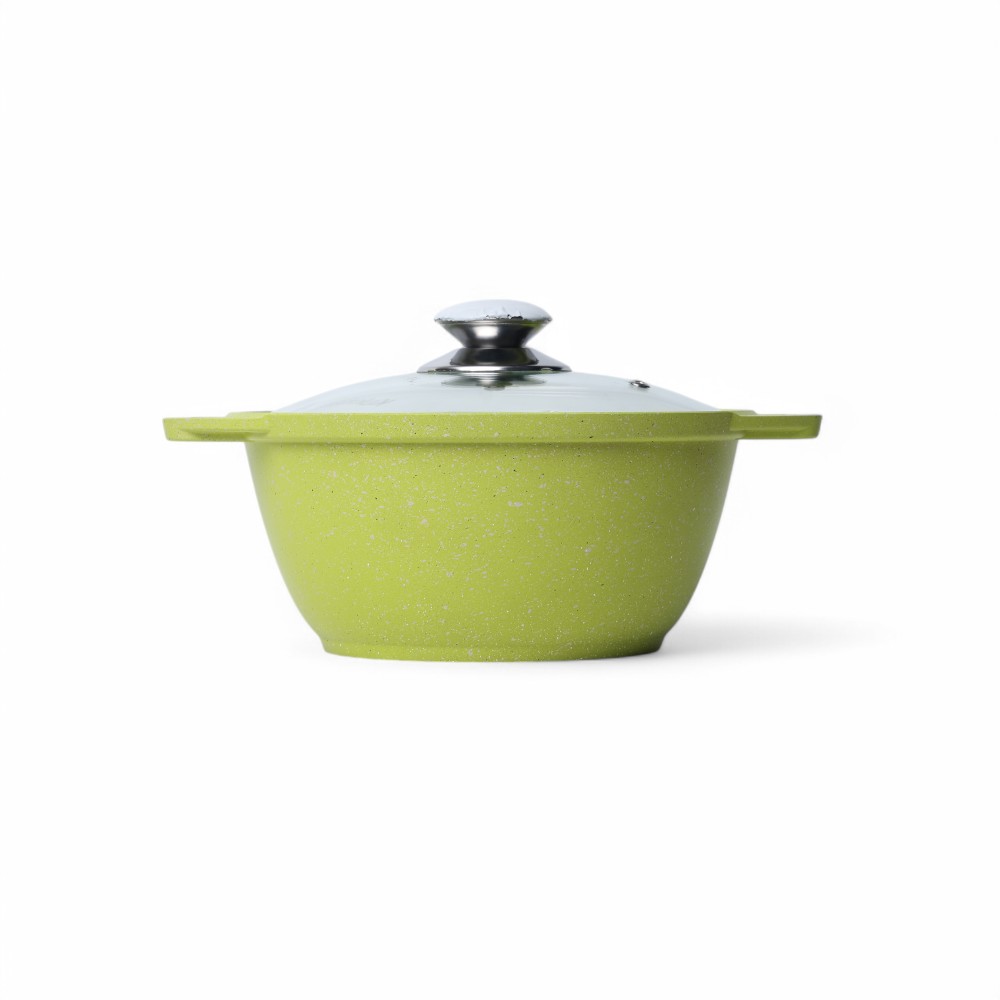 Кастрюля 2л со стеклянной крышкой, АП линия "Trendy style" (lime) к21tsl