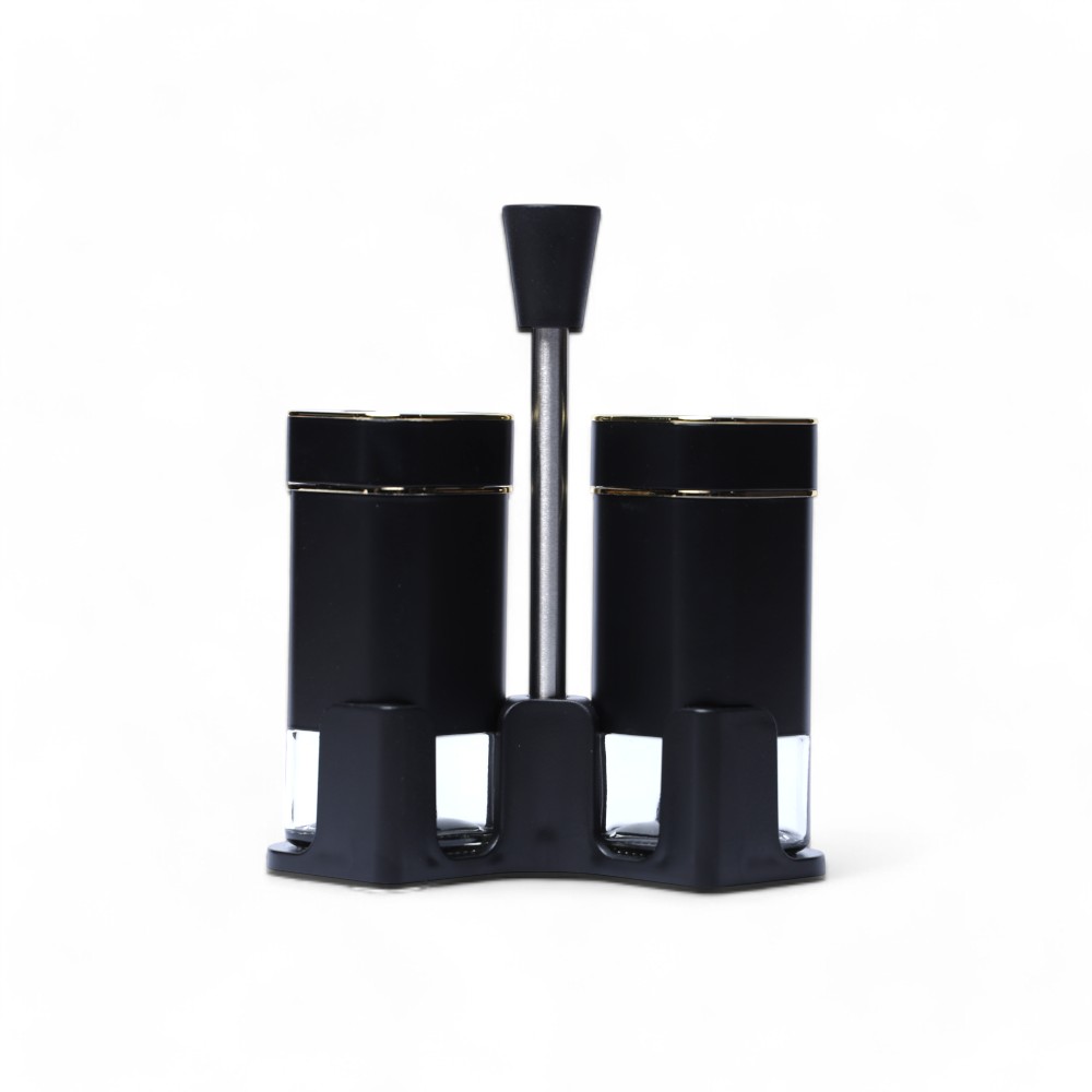 Набор банок стеклянный 2 pcs T1005FJ DB-95-14 Черный