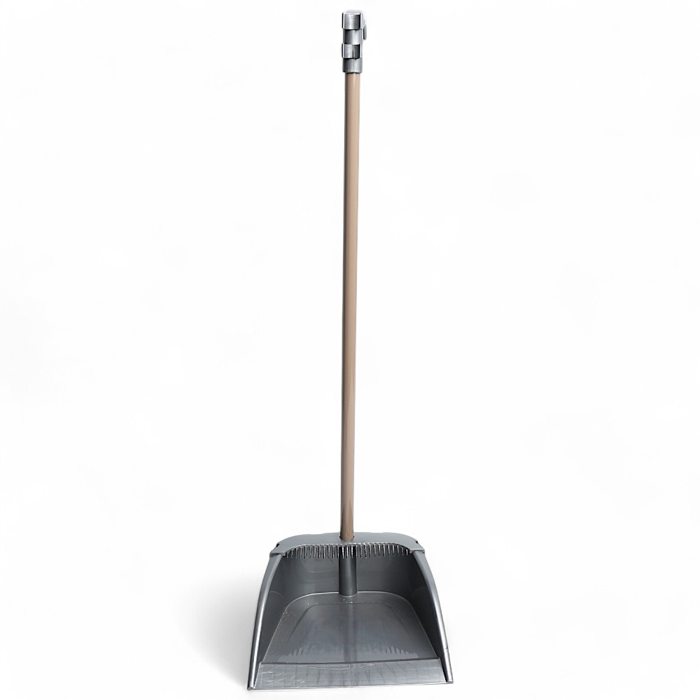 Веник с совком DB-83-31 серый