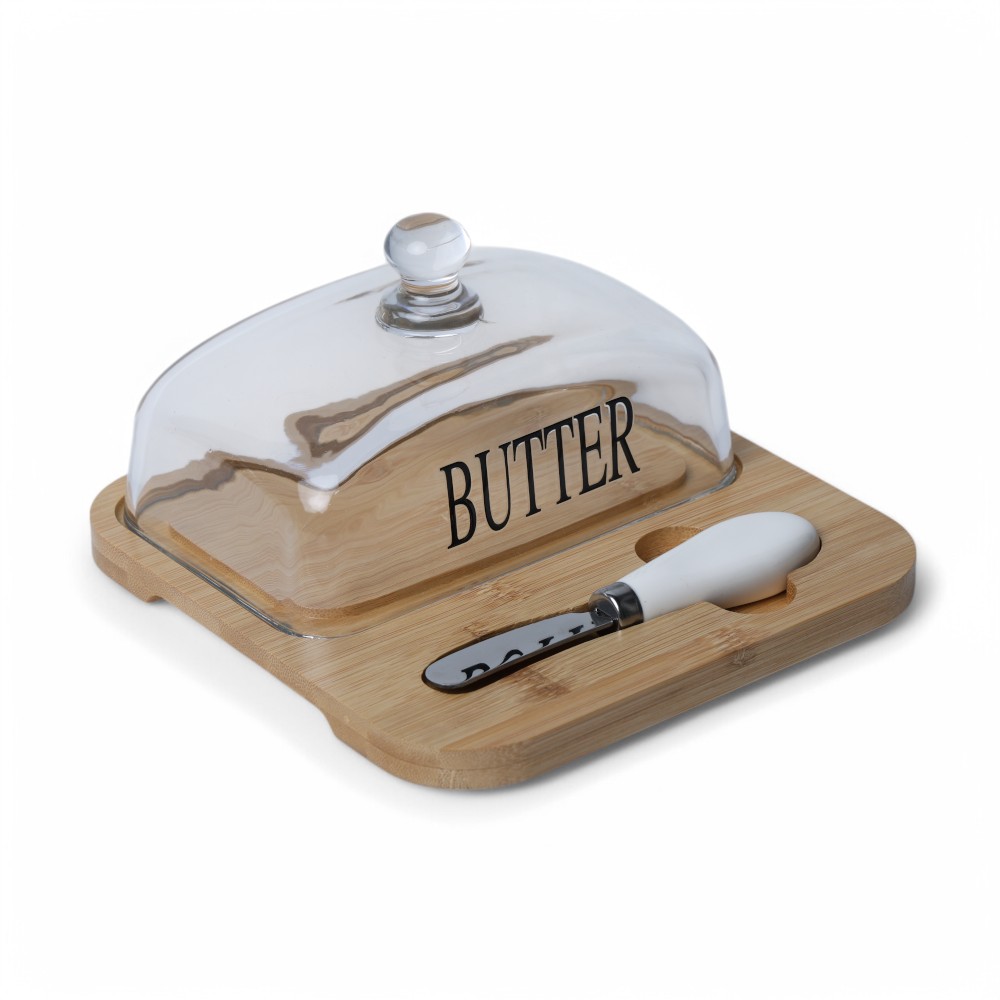 Маслёнка стеклянная AS-B038 DB-74-176 Прозрачный