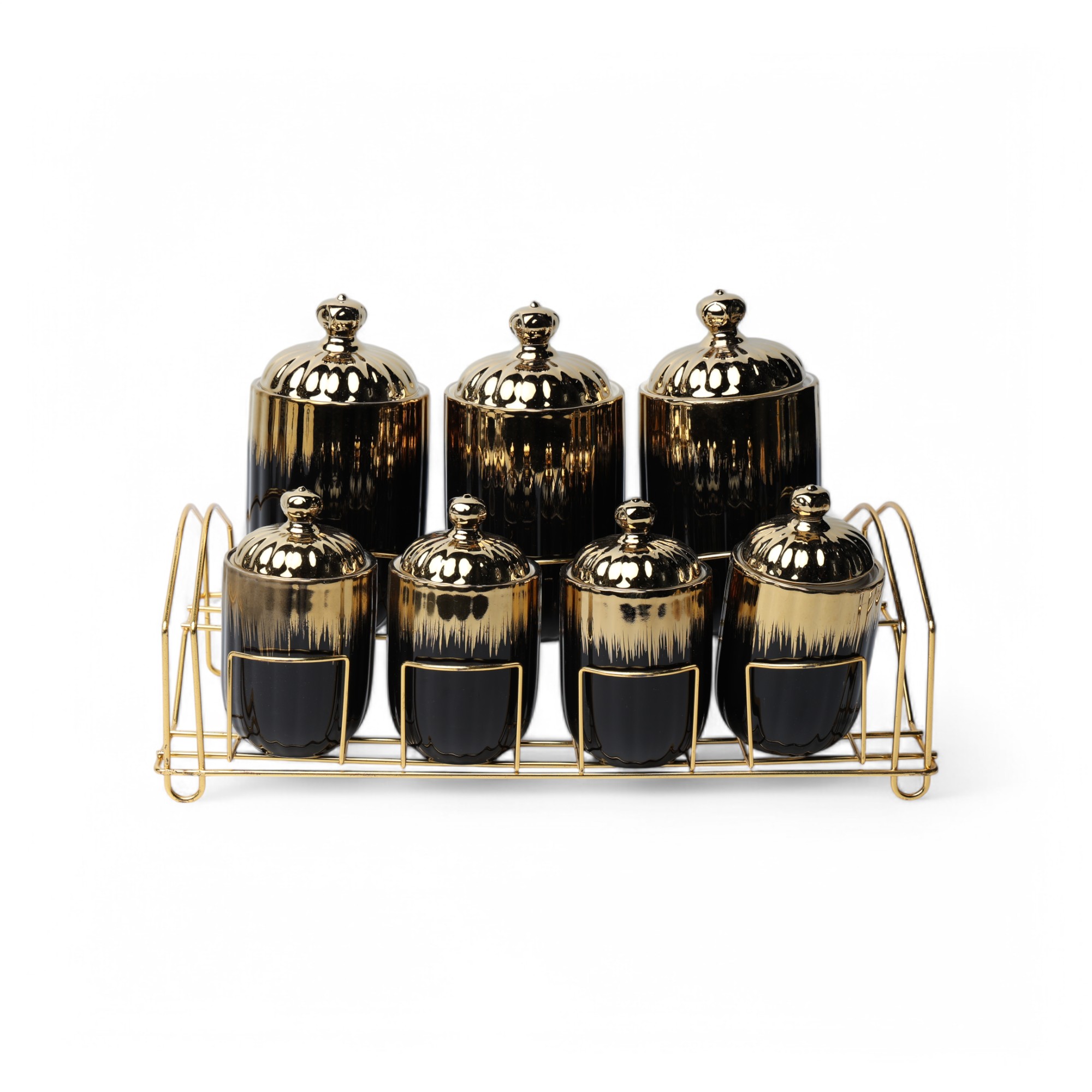 Набор банок керамический 7 pcs DM33-6 Черный