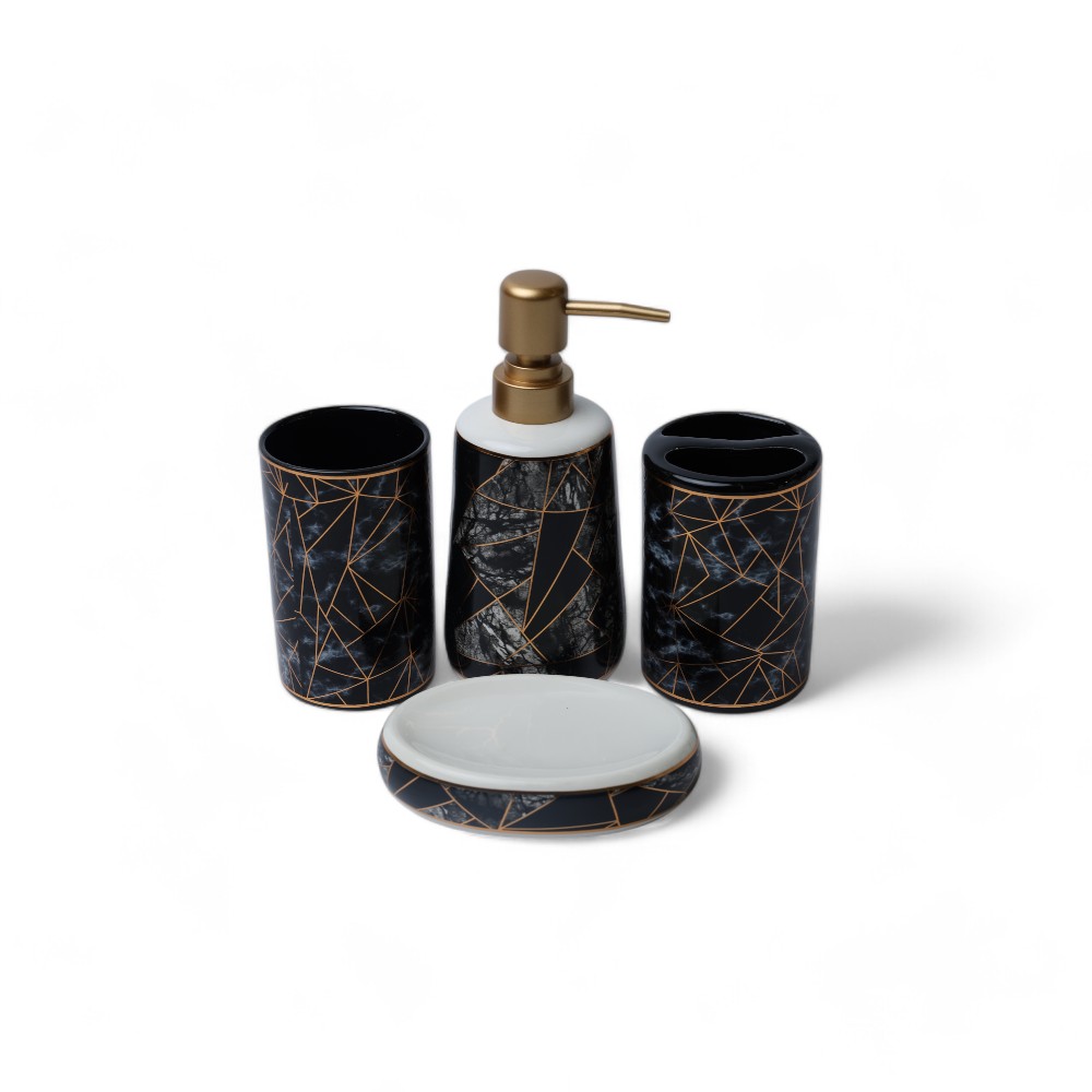 Ванный набор 4 pcs JIT-2976 Черный