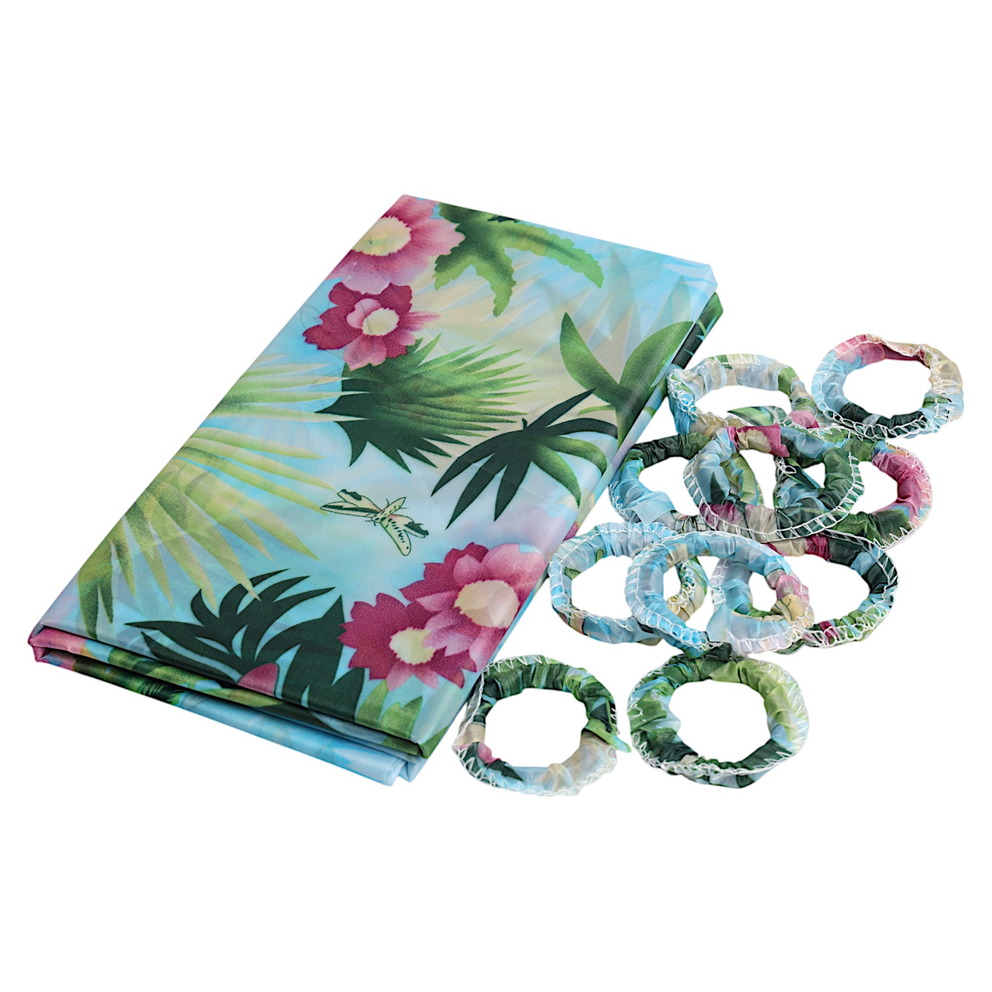 Шторы для ванной DB-63-10 зеленый