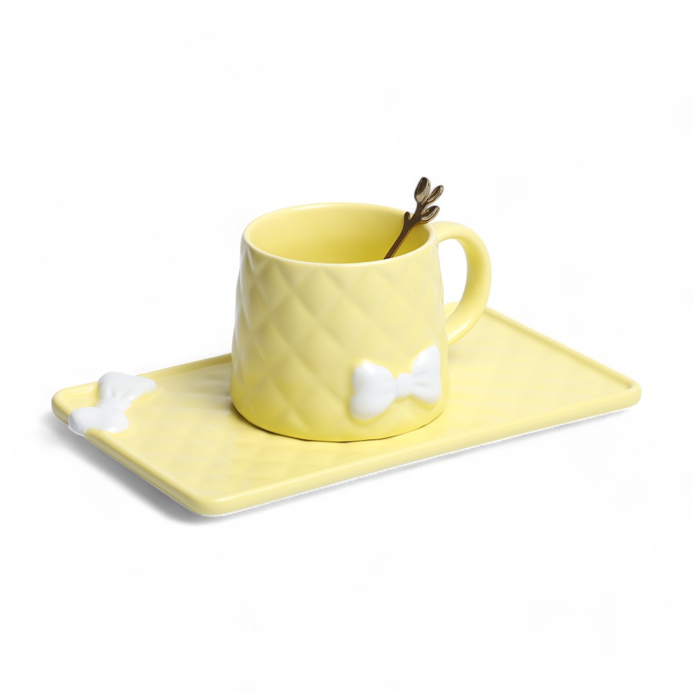 Чашка с блюдцем BT-3441 Желтый