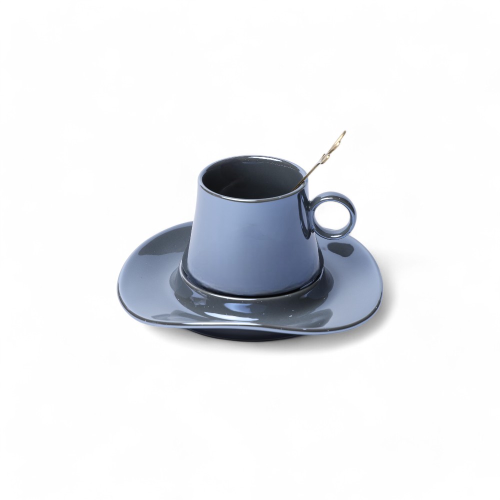 Чашка с блюдцем DB-74-39 Фиолетвый