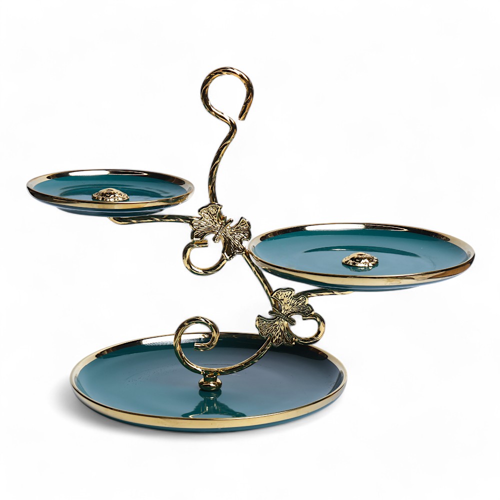 Этажерка керамическая 3 pcs Royal Home R-11 Зеленый