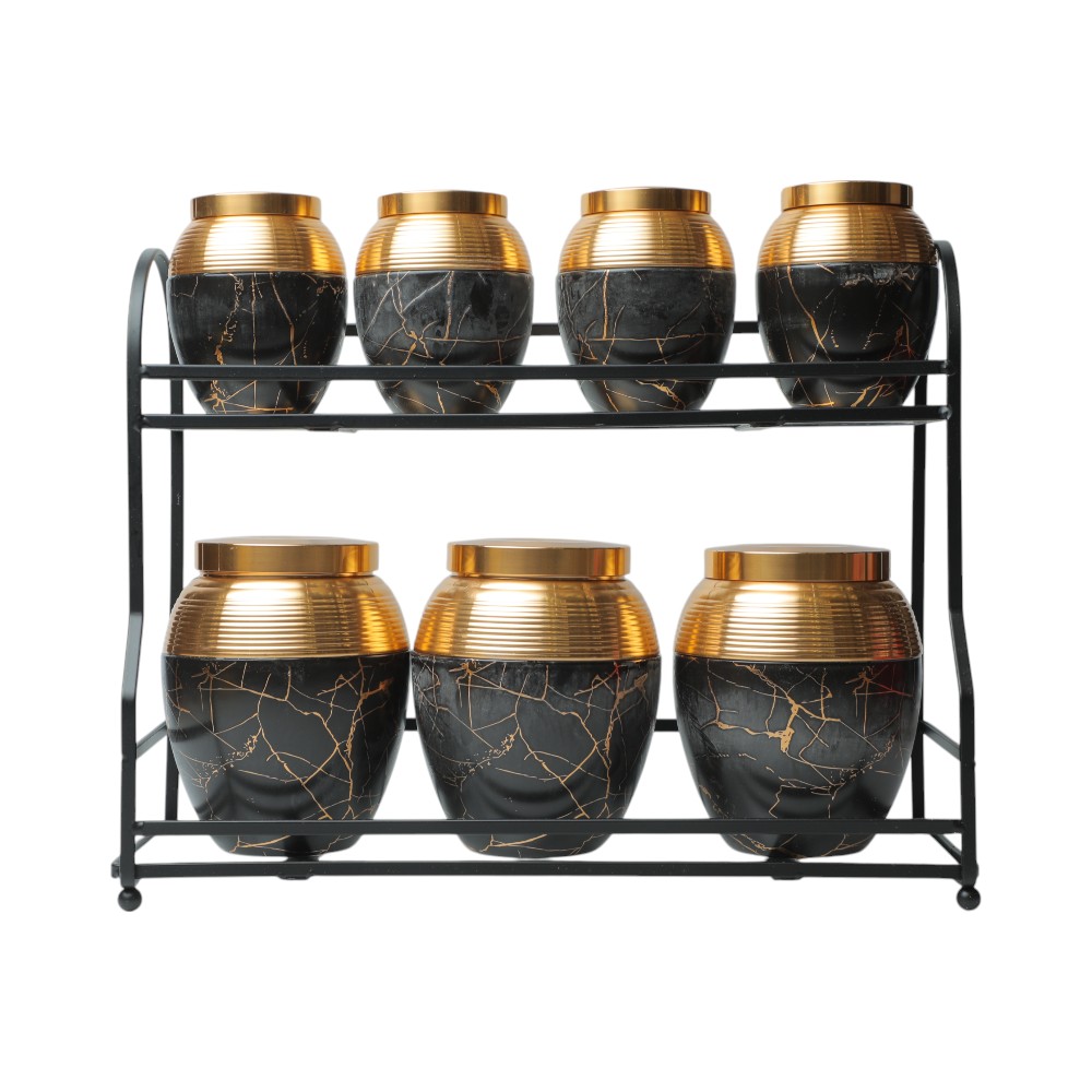 Набор Солница Керамическая 7шт DM32-41 Черный