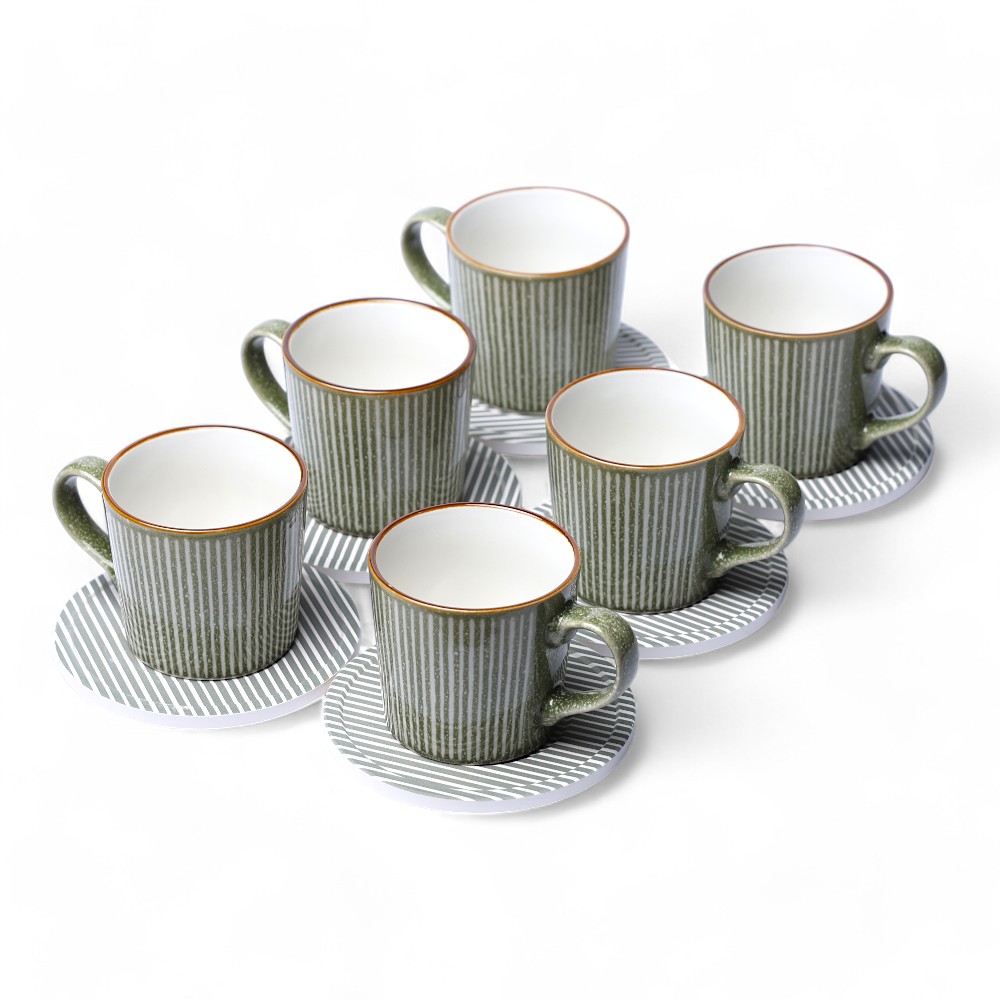Чашка с блюдцем DB-20-48 зеленый