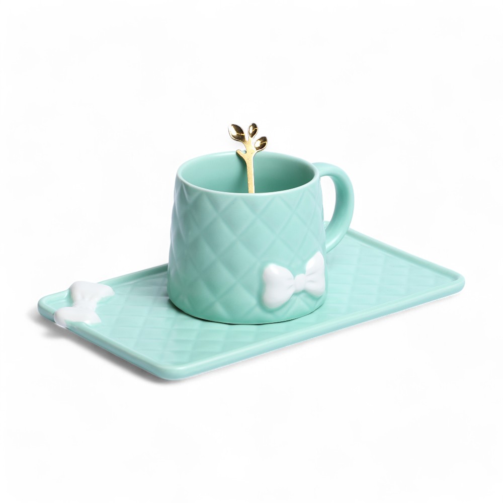 Чашка с блюдцем BT-3441 Зеленый