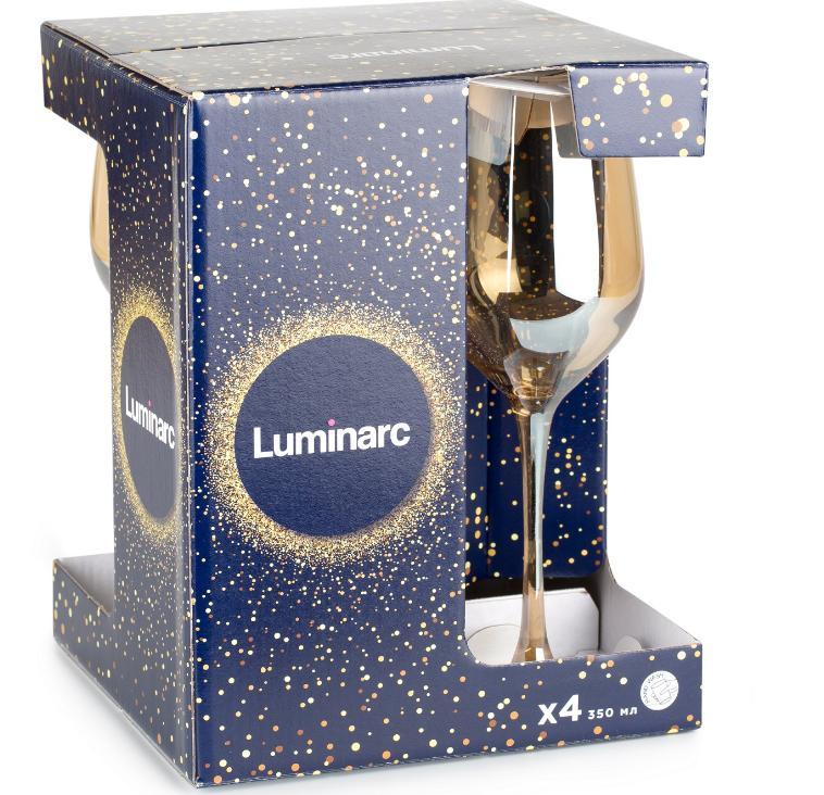 Бокал LUMINARC "Золотой мед" 4 шт 350 мл P9304