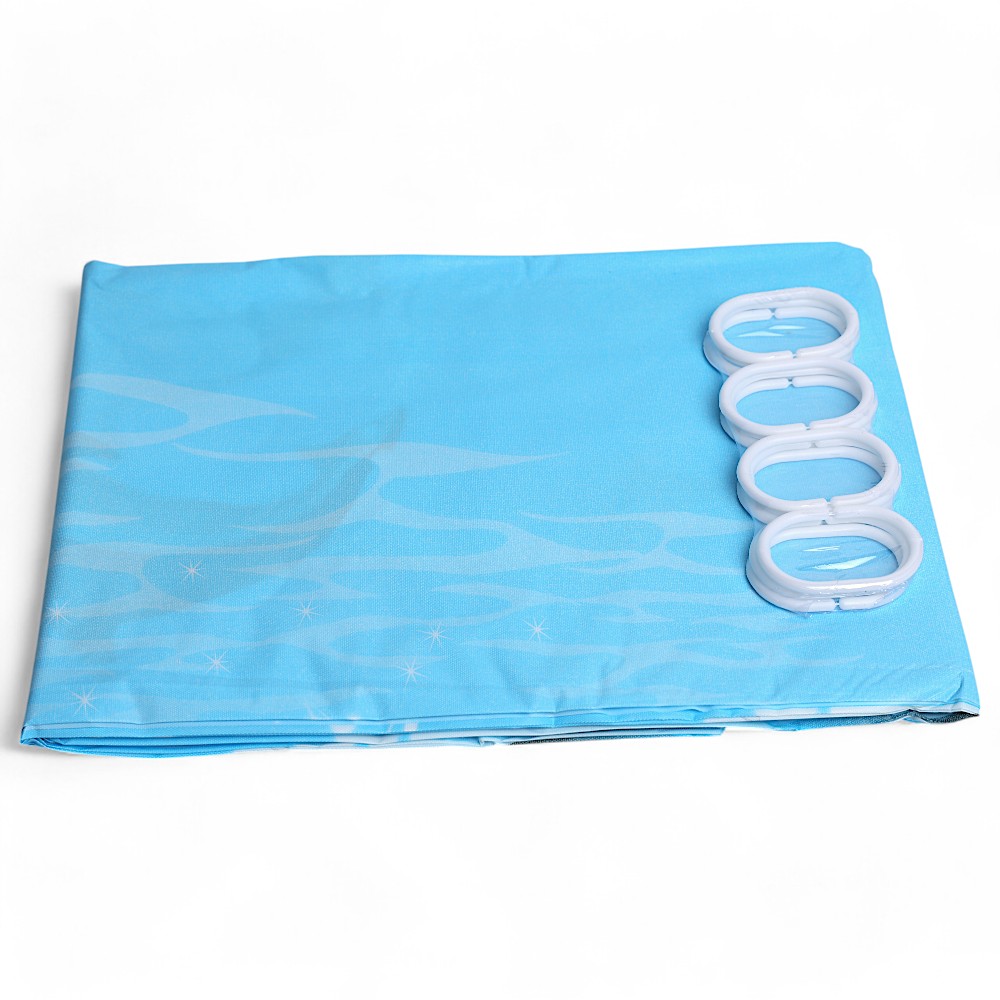 Шторы для ванной DB-63-5 синий