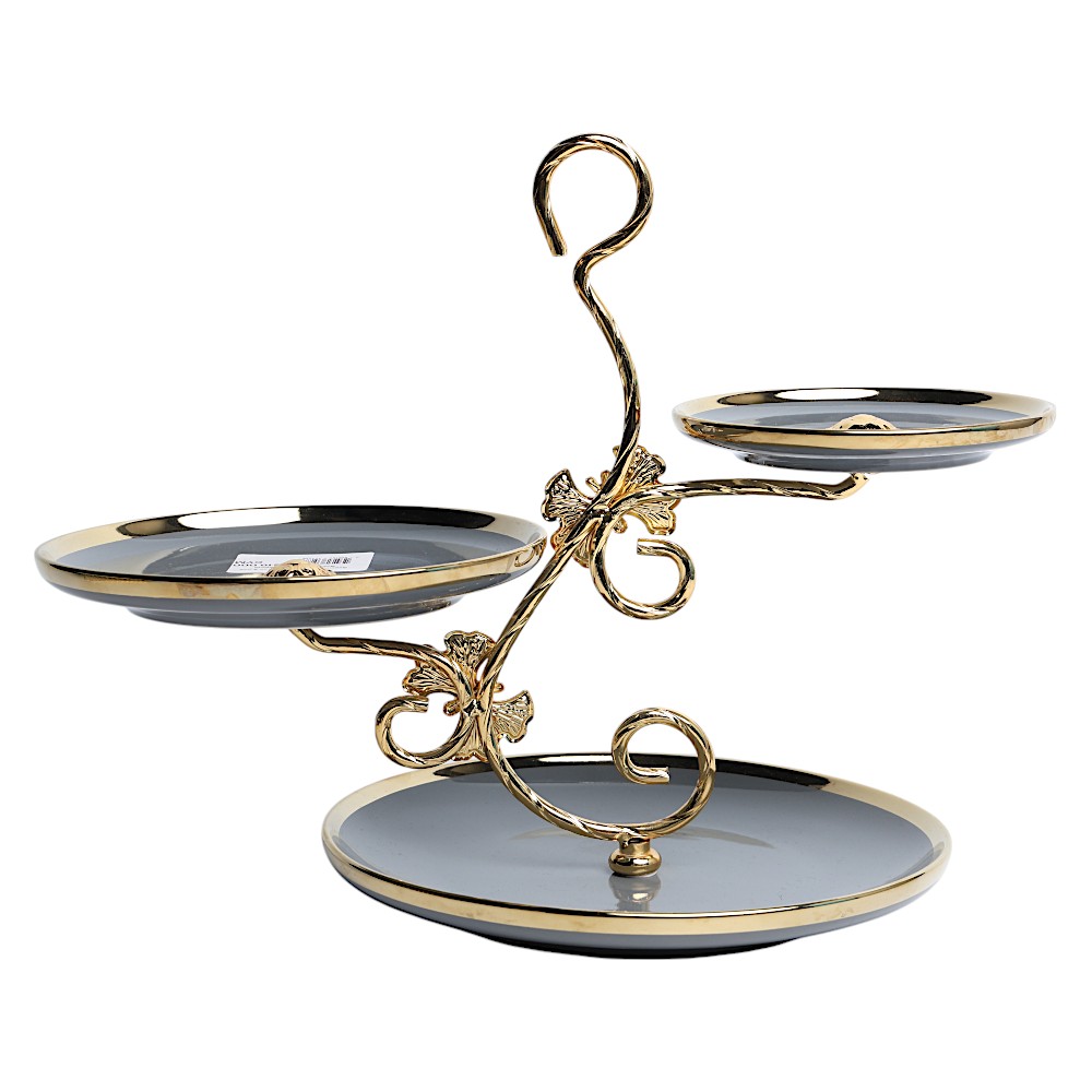 Этажерка керамическая 3 pcs Royal Home R-11 Серый