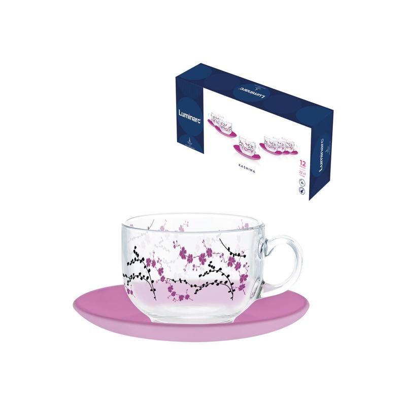 Чашка с блюдцем LUMINARC KASHIMA PURPLE 12 pcs N3627