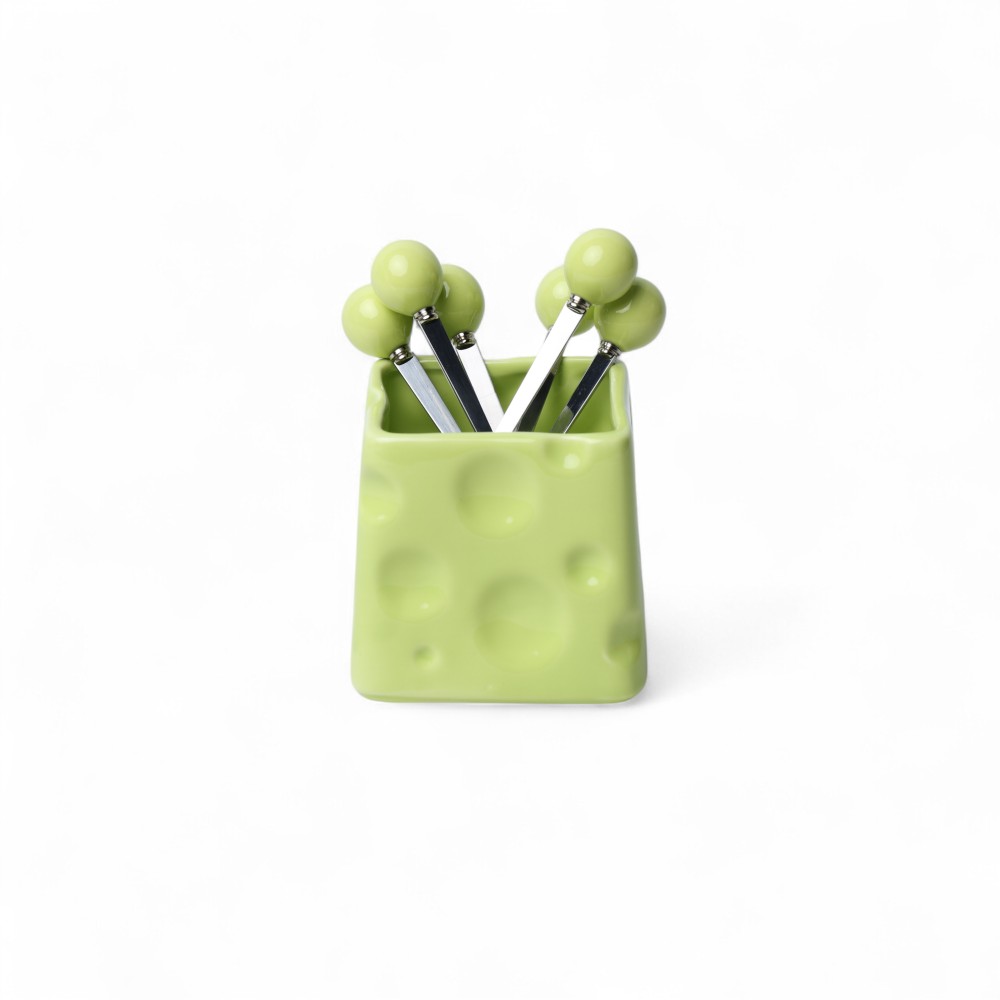 Набор десертных ложек DB-74-174 Зеленый