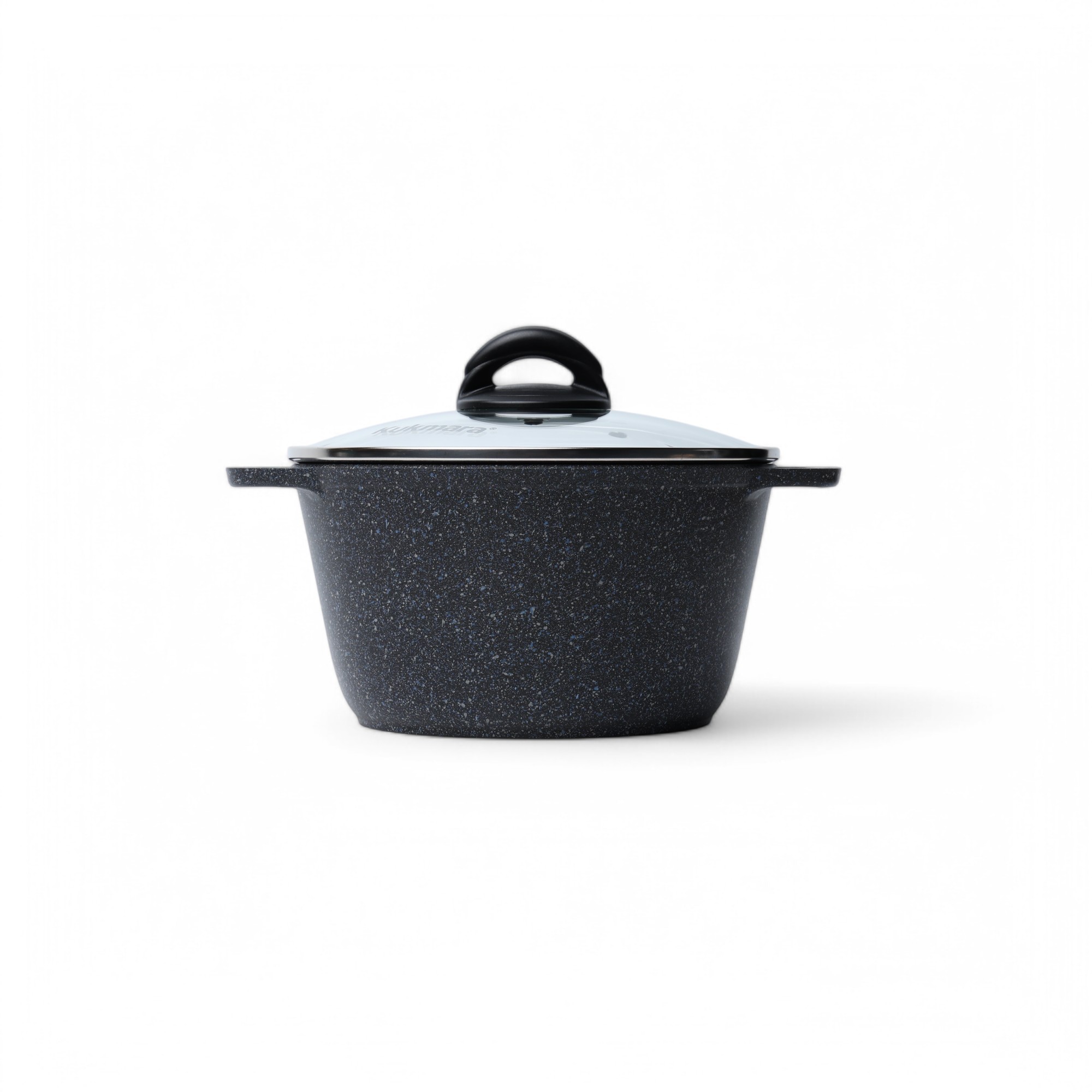 Кастрюля 3,5л со стеклянной крышкой, АП линия "Granit" (black) кгч35а