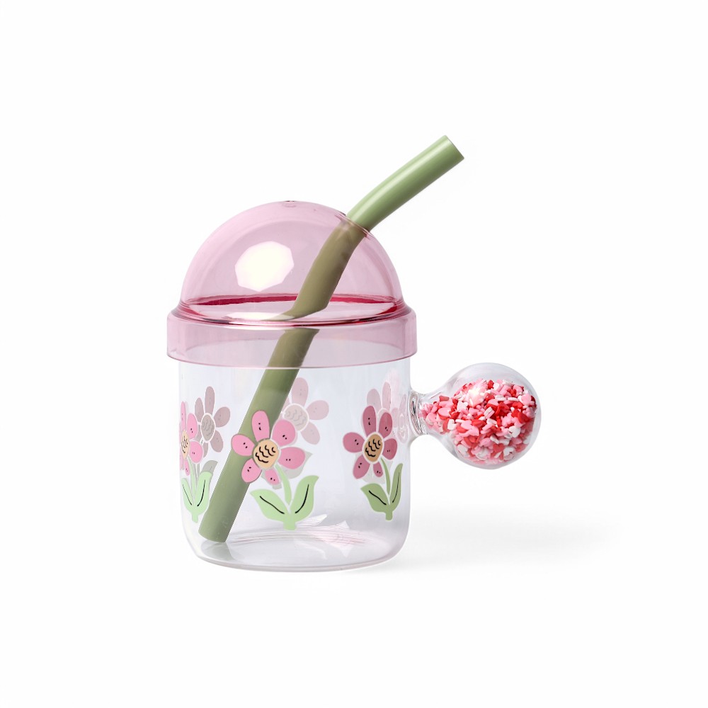 Бутылка стеклянная с трубочкой А 420 мл DB-104-4